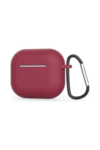 Apple AirPods Uyumlu 3. Nesil Zore Airbag 28 Silikon Kılıf Mürdüm