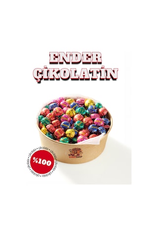 Ender Çikolata Süper Mini Çikolatin 500 Gr Sütlü Çikolata İkramlık Bayramlık Hediyelik