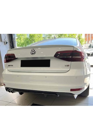 Vw Jetta Mk6 R Difüzör Difizör Plastik Parlak Siyah 2014 2015 2016 2017 2018 Arka-bodykit-ek-karlık