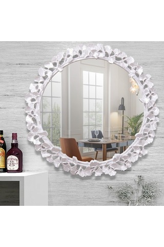 Clove Yuvarlak Ayna İnci Ceviz