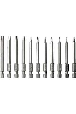Singree 11 Parça Krom Vanadyum Çelik Tornavida Uç Seti - 120x80x10mm