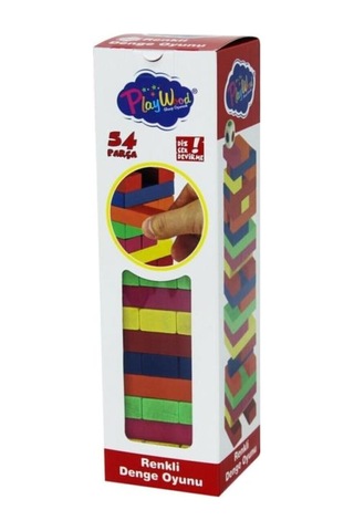 Storeşahin Ahşap Kutulu Denge Oyunu Renkli 310 Shn0720