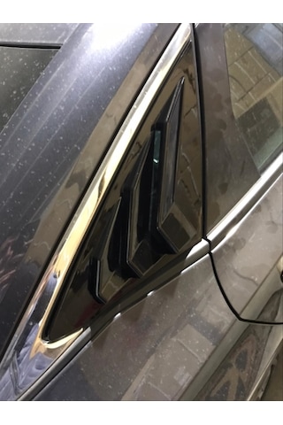 Honda - Civic Fe1 2022+ Uyumlu Kelebek Cam Kaplama - Piano Black