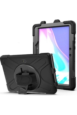 Samsung Uyumlu Galaxy Tab Active Pro T547 Kılıf Defender Askılı Zırhlı