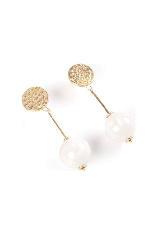 İnci Ve Gold Detaylı Küpe W26kup005 Uw26kup005100 çok renkli