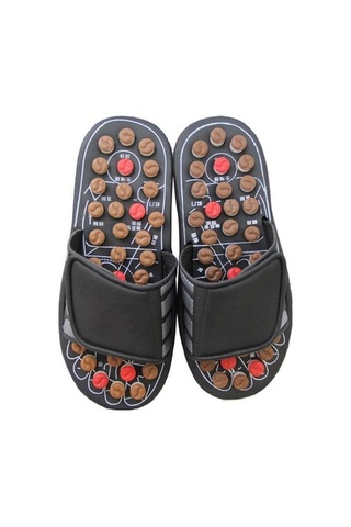 Maoyaya Ebedi Şans Akupunktur Noktalı Dönen Sağlık Masaj Terlikleri 42-43 Wa Beyaz-kırmızı Beyaz - Kırmızı