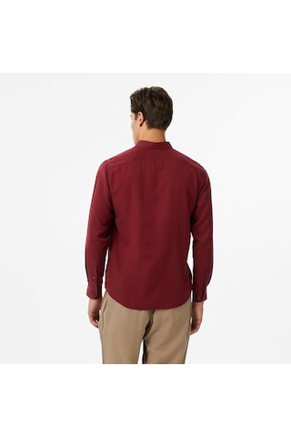 Nautica Erkek Bordo Classic Fit Gömlek Düz W57232t Bordo