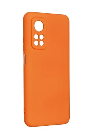 Newface Xiaomi Mi 10t Kılıf Nano İçi Kadife Silikon - Turuncu