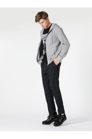 Colin's Regular Fit Kapüşonlu Erkek Ceket CL1055410_Q1.V2_MGA Gri Melanj