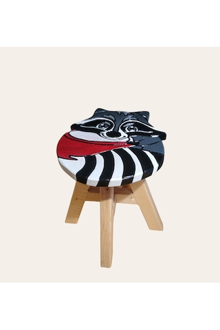 Racun El Yapımı Ahşap Çocuk Taburesi