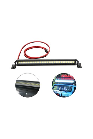 Geekyou Scx10 1/10 4wd Rc Araçları İçin Siyah Mini Tavan Lambası - 24 Led Işıklı Dekoratif Aksesuar