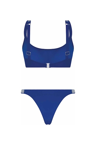 Bonesta Elinnor Love Taş Baskılı Lacivert Atlet Bikini Takımı