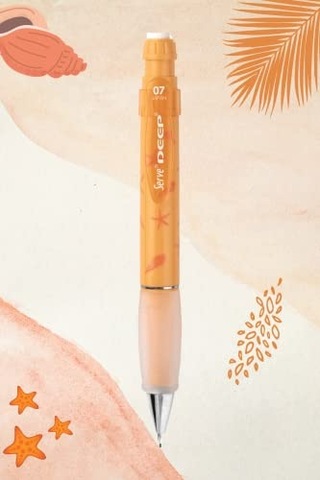 Deep Mekanik Kurşun Kalem 0.7 Mm Hardal Sarısı Denızyıldız Deseni Genel