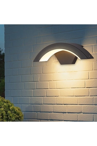 Elektrikle Çalışır 24 Watt İç Ve Dış Mekan Led Duvar Aplik Bahçe Kapı Girişi Armatür 3200k Gün Işığı Gün Işığı - Sarı