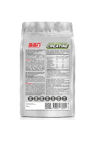 Raw And Natural Creatine 200 Mesh 1000 G Aromasız