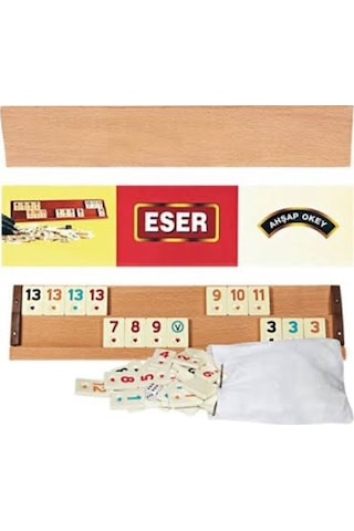 Eser Ahşap Okey Takımı Tahta Okey