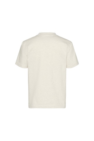 Calvin Klein Kadın Classic Regular Fit Logo Baskılı T-shirt - Ekru Vanilla Heather