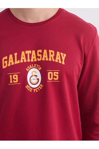 Lc Waikiki Lc Waıkıkı Kırmızı Galatasaray Baskılı Erkek Pijama Takımı