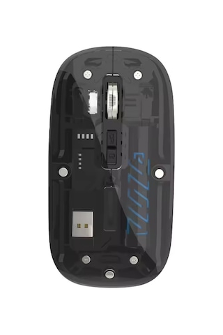 Şeffaf Mouse Kablosuz Mouse Fare Şarjlı Bluetooth Wireless Çift Modlu Sessiz 5 Tuşlu Dpı Kontrol Rb