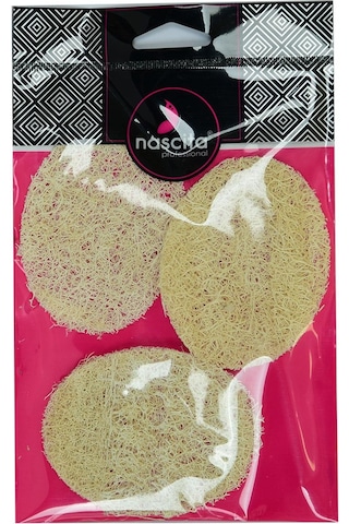 Nascita Doğal Kabak Lifli Peeling Oval Yüz Pedi Kese 3 Adet 9x7 C