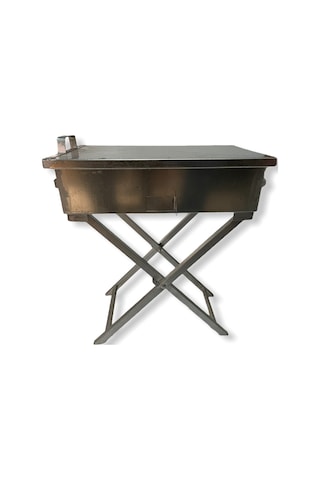 Demir Mangal Katlanır Ayaklı 45 Cm Inox