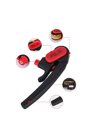 Xuweiwei 1 Adet Kablo Soyma Makinesi Manuel Longitudinal Dilimleyici Pg5 Değiştirilebilir Bıçak Siyah Kırmızı Elektrikli Tel Soyma Aleti