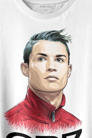 Cr7 Cristiano Ronaldo Manchester United Baskılı Tişört Unisex T-shirt 001