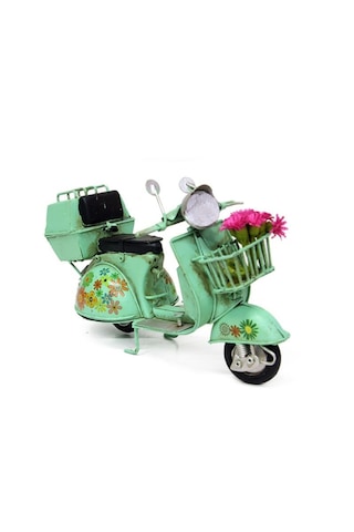 Klc Çiçekli Model Scooter Yeşil