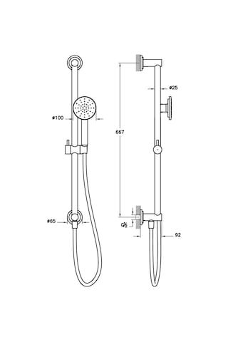 Vitra Origin Classic Sürgülü El Duşu Takımı Krom A45796
