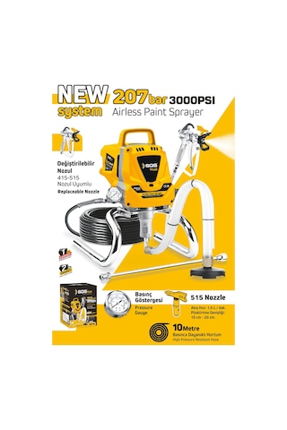 Sgs Plus SGS5280 - 207 Bar Profesyonel Elektrikli Boya Püskürtme Makinesi