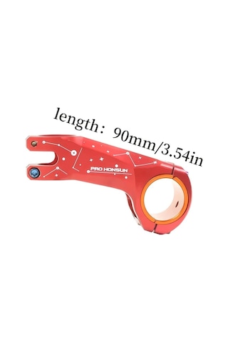 Motion003 Tanke Prohonsun 17 Derece Ultrahafif Yol Bisiklet Sapı 90mm Cnc Direksiyon Sapı 31.8 Bisikletler İçin Siyah Alüminyum Alaşım Kırmızı Kırmızı