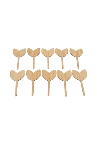 Vkemall 10 Adet Bambü Bitki Etiketi, Yağmurlu Hava Dayanıklı, Kolay Yazı, Bahçe Fidan Tohum Etiketleri