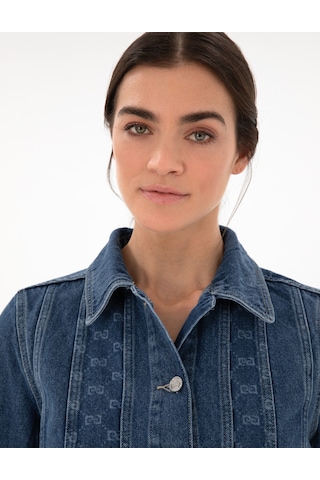 Pierre Cardin Kadın Koyu Mavi Ceket Denim 50306747-vr032 Koyu Mavi