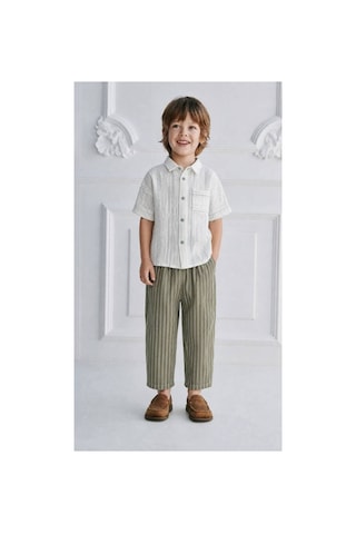 Poala Kids Yeşil Çizgili Ballon Jeans