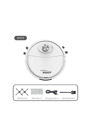 Springsun 3 Lü Robot Süpürge: Süpür, Em, Paspasla Akıllı & Usb Şarj Tembellere Özel