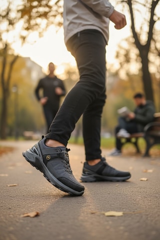 Enoch Erkek Outdoor Trekking Ayakkabısı - Kaymaz Taban Yürüyüş Botu Füme