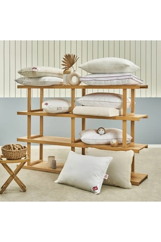 Comfort Silikonlu Boncuk Elyaf Yastık 50x70 Cm Beyaz 1 Adet Beyaz