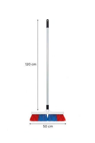 Profesyonel 40 CM Bahçe Ve Dış Mekan Fırçası - 120 CM Metal Saplı Set