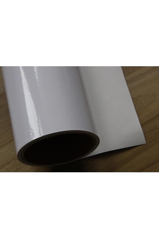 Beyaz Folyo Parlak Lake Görünümlü Süper Kalite 50 Cm X 6 Metre