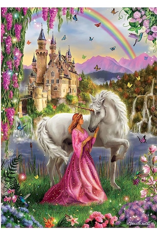 Educa Puzzle 500 Parça Faıry ve Unıcorn 17985