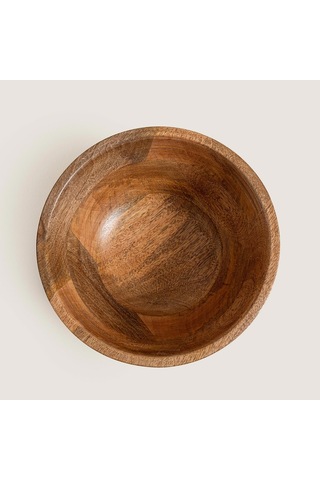 Raye Ahşap Sunum Kasesi 25x25x11 Cm Natural Naturel