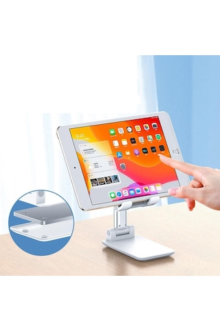 Pembe Vaorlo Taşınabilir Katlanabilir Telefon Tutucu Kaymaz Standı İphone 11 12pro Katlama Masa Tutucu Ipad Xiaomi Huawei Samsung Uyumlu Tablet