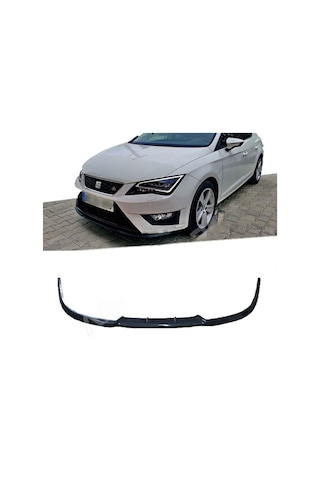 SEAT LEON MK3 UYUMLU CUPRA ÖN LİP MAT SİYAH (3 PARÇA)