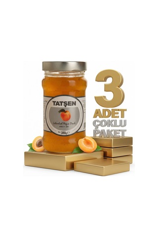 Tatşen Cam Reçel Kayısı 3x380 Gr