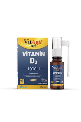 Vitagil Puff - Vitamin D3 1000 Iu - 20 Ml Sprey