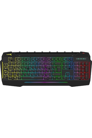 Turbox Giantpeak Mekanik Hisli RGB Işık Makrolu Sese Duyarlı Standart Q Gaming Oyuncu Klavye
