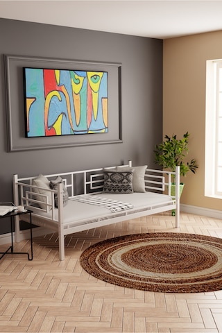 Moblay Defne Genç Çocuk Yatak Odası Metal Ranza Ve Karyola 90x200 Beyaz 90 x 200