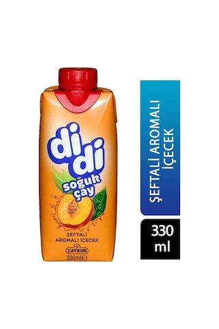Çaykur Didi Şeftali Aromalı Soğuk Çay Kutu 330 Ml X 12 Adet