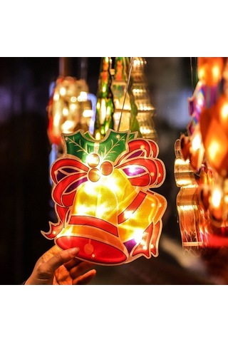 Novahub Noel Ağacı Pencere Süs Işıkları - Kapı Dekorasyonu İçin Led Işıklar