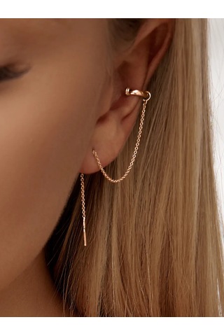 Zoloto Russkih Uzun, 925 Ayar Gümüş Kaplama Zincirli Bilezik 49362457 Altın